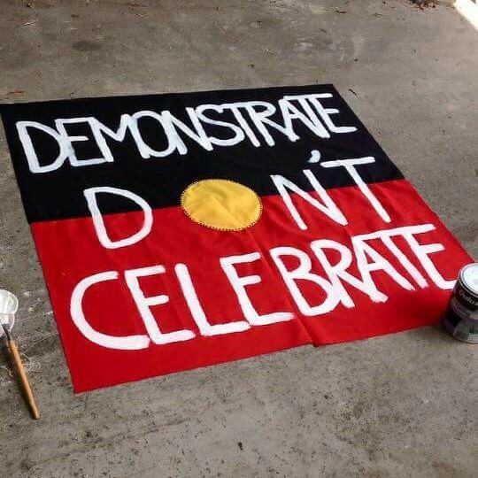 australia day demonstrate dont celebrate